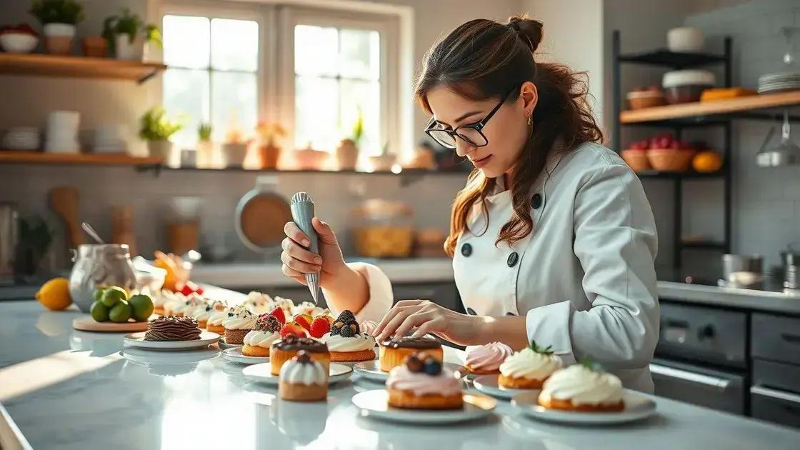 Técnicas essenciais de confeitaria gourmet