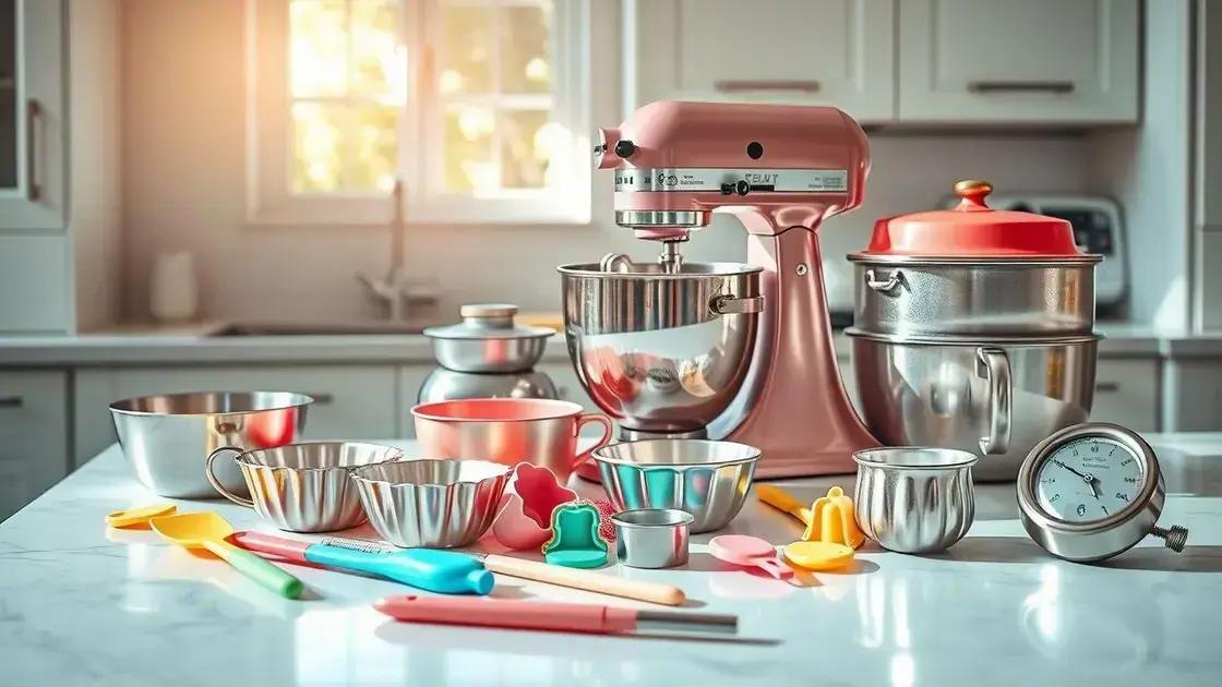 Equipamentos essenciais para confeitaria de bolos