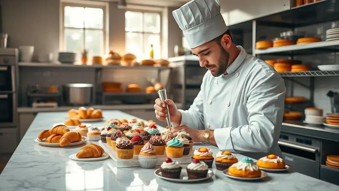 Perspectivas de carreira na confeitaria