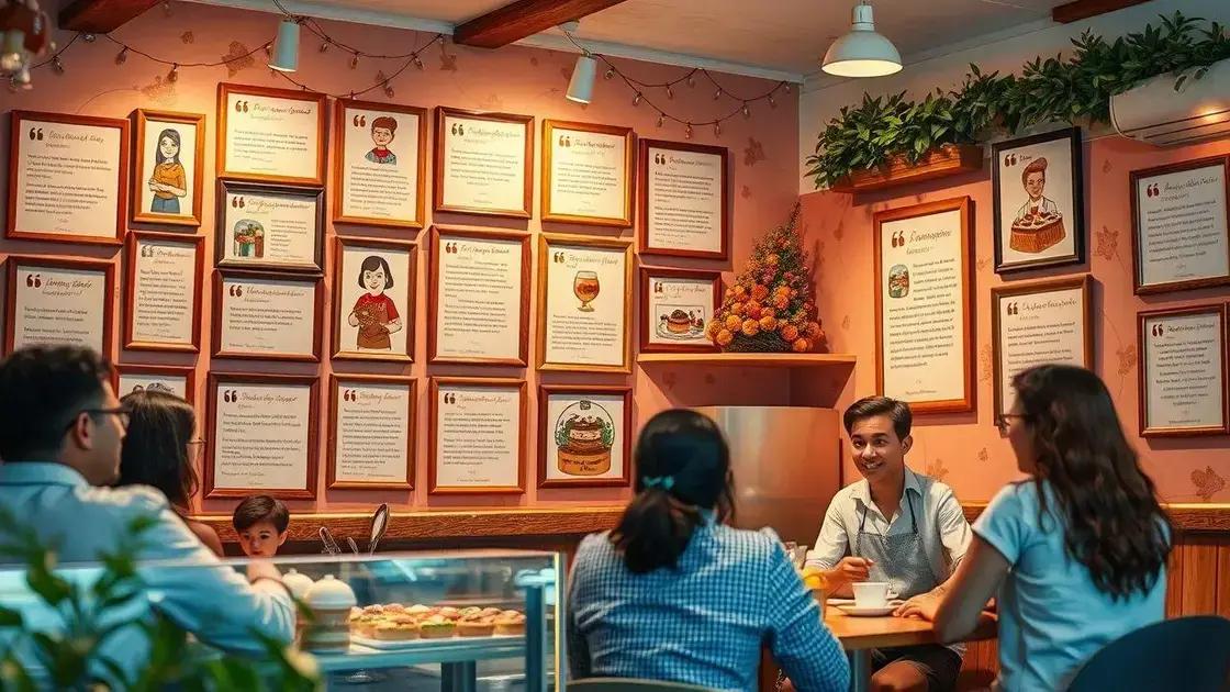 Depoimentos sobre o curso de confeitaria e seus resultados