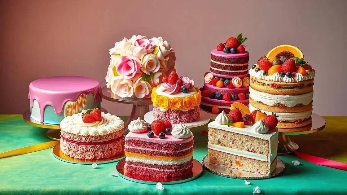 Criações de bolos que vão te surpreender e encantar