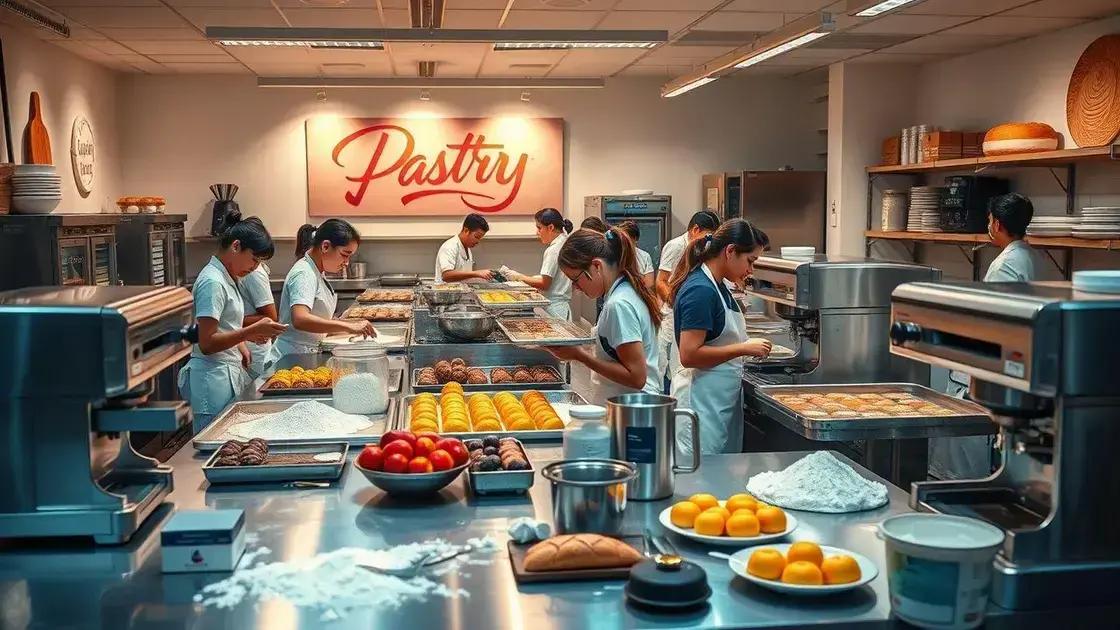 Infraestrutura de aulas de confeitaria em SJC